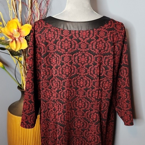 Catherines Red and Black Dress Size 1X NWT - Picture 9 of 15